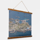 Ballstad Lofoten Wandteppich Mit Holzrahmen (Gewinkelt)