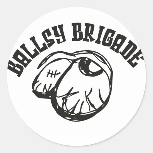 Ballsy Brigade Stickers (Vorderseite)