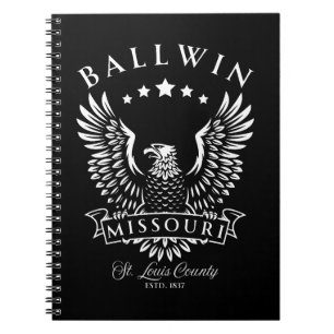 Ballwin St. Louis Landkreis Missouri Vintag Eagle Notizblock