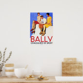 BALLY Chaussure De Sport Old French SHOES Advert Poster (Küche)
