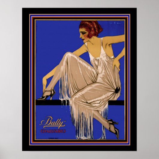 Bally Chaussure Deko Poster 16 x 20 ca. 1924 (Vorne)