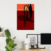 Bally Schuhe Vintage-Werbeplakat Poster (Heimbüro)