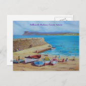 Ballycastle Harbour, Landkreis Antrim Ölmalerei vo Postkarte (Vorne/Hinten)