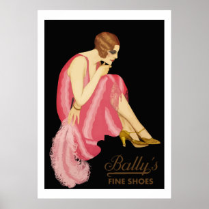 Bally's feine Schuhe Poster