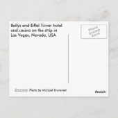 Ballys und eiffener Turm Postkarte (Rückseite)