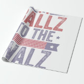 Ballz bei den Wahlen 2024 in Walz Harris Waltz Geschenkpapier (Ungerollt)