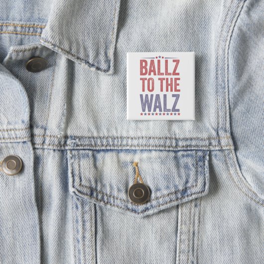 Ballz bei den Walz Harris Walz Wahlen 2024 Button (Beispiel)