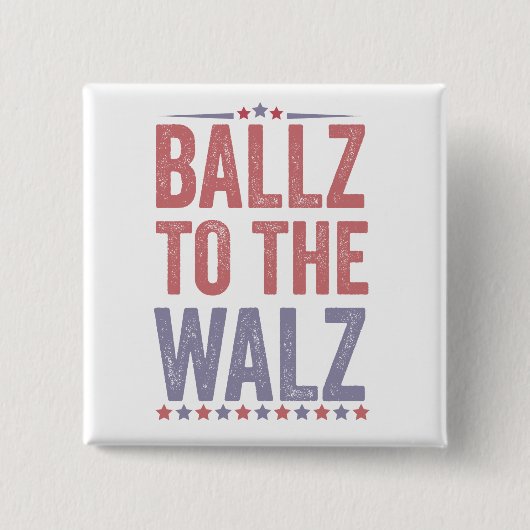 Ballz bei den Walz Harris Walz Wahlen 2024 Button (Vorderseite)