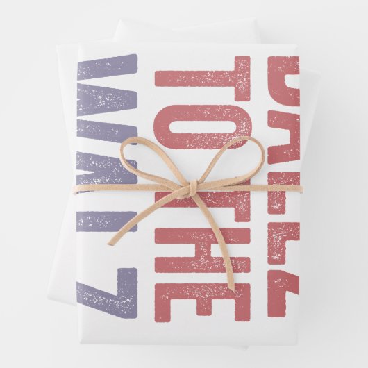 Ballz bei den Walz Harris Walz Wahlen 2024 Geschenkpapier Set (Beispiel)