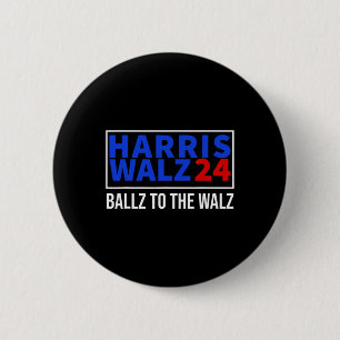 Ballz to The W Harris W 2024 Kalama Harris Waltz 2 Button