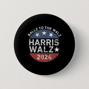 Ballz to The W Harris W 2024 Kalama Harris Waltz 2 Button
