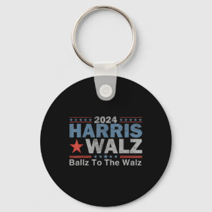 Ballz to The W Harris W 2024 Kalama Harris Waltz 2 Schlüsselanhänger