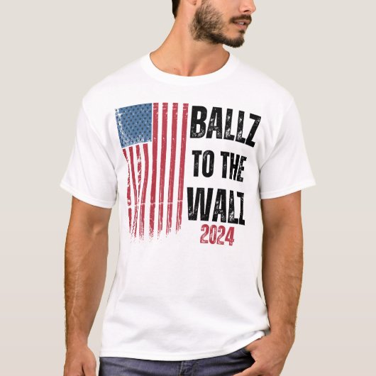 BALLZ ZU DEN WALZ HARRIS 2024 T-Shirt (Vorderseite)