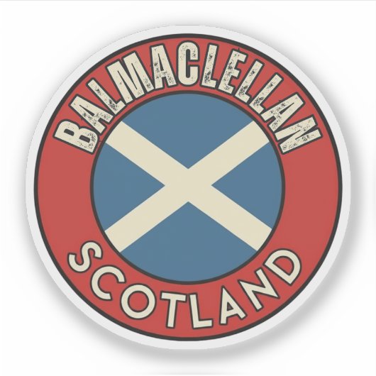 Balmaclellan, Schottland Aufkleber (Vorderseite)