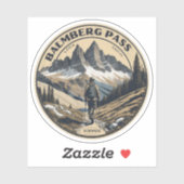 Balmberg Pass Schweizer Alpen Wanderwege Aufkleber (Blatt)