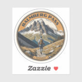 Balmberg Pass Schweizer Alpen Wanderwege Aufkleber (Blatt)