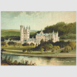 Balmoral Castle 1897 Hochauflösende Dekoupage Seidenpapier