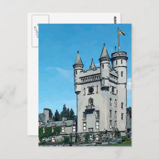 Balmoral Castle Postkarte (Vorne/Hinten)