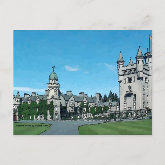 Balmoral Castle Postkarte (Vorderseite)