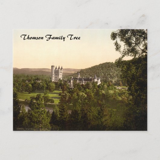 Balmoral Castle, Royal Deeside, Schottland Postkarte (Vorderseite)