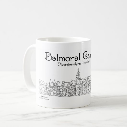 Balmoral Castle Scotland Kaffeetasse (Vorderseite Links)