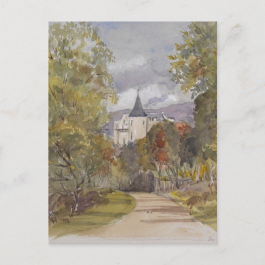 Balmoral Castle von Königin Victoria Postkarte (Vorderseite)