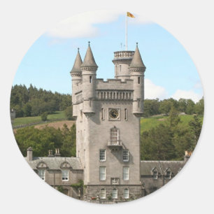 Balmoral-Schloss, Schottland, Vereinigtes Runder Aufkleber