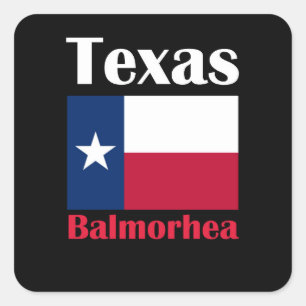 Balmorhea TX Quadratischer Aufkleber