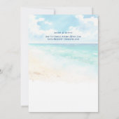 Balmy Days | Tropical Sunset Beach Brautparty Einladung (Rückseite)