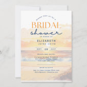 Balmy Days | Tropical Sunset Beach Brautparty Einladung (Vorderseite)