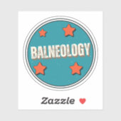 Balneologie Aufkleber (Blatt)