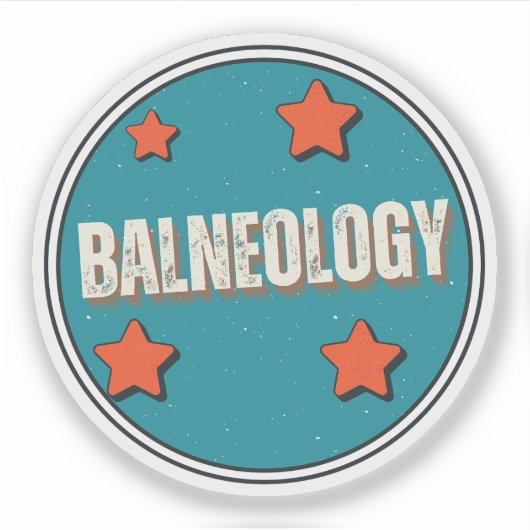 Balneologie Aufkleber (Vorderseite)