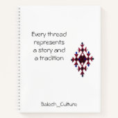 Balochi Spiral Notebook für Studenten Notizblock (Vorderseite)