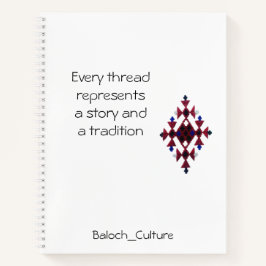 Balochi Spiral Notebook für Studenten Notizblock