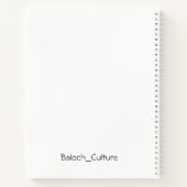 Balochi Spiral Notebook für Studenten Notizblock (Rückseite)