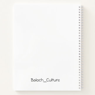 Balochi Spiral Notebook für Studenten Notizblock