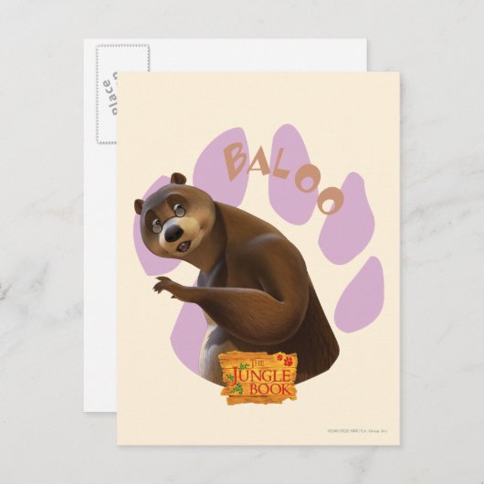 Baloo 1 postkarte (Vorne/Hinten)