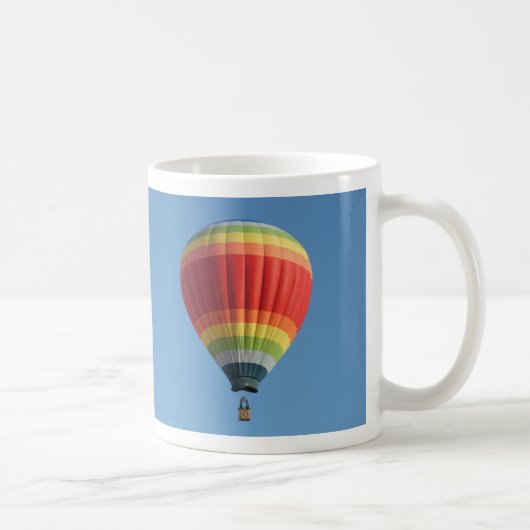 Baloon Heißluft des Regenbogens Kaffeetasse (Rechts)