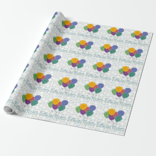 BaLoOnS Geburtstagwünsche Geschenkpapier (Ungerollt)