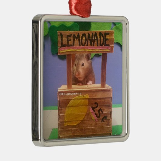 Baloos Limonadestand Silbernes Ornament (Rechts)