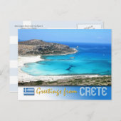 Balos Lagoon Beach, Kreta, Griechenland Postkarte (Vorne/Hinten)