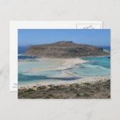Balos Lagoon, Kreta Griechenland Beach Postcard Postkarte (Vorne/Hinten)