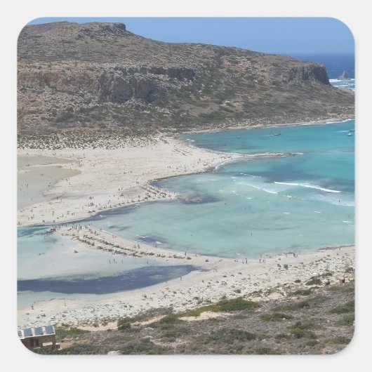 Balos Lagoon Tropical Beach Stickers (Vorderseite)