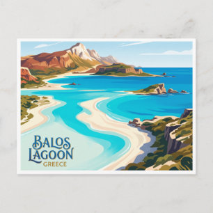 Balos Lagune Kissamos Griechenland Postkarte