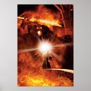 Balrog gegen GANDALF™ Poster