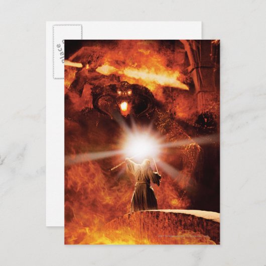 Balrog Versus Gandalf™ Postkarte (Vorne/Hinten)