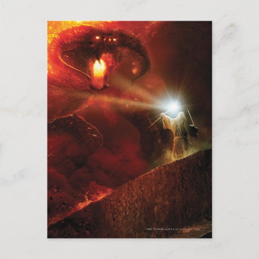 Balrog Versus Gandalf™ Postkarte (Vorderseite)