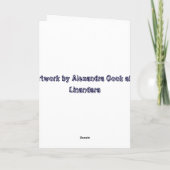 Balsam Bouquet Dankeskarte (Rückseite)