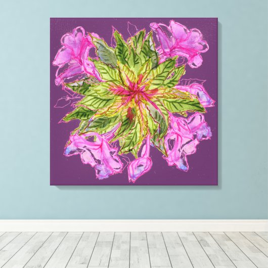 Balsam Bouquet Leinwanddruck (Insitu (Holzboden))