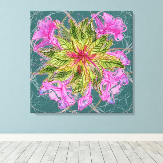 Balsam Bouquet Leinwanddruck (Insitu (Holzboden))